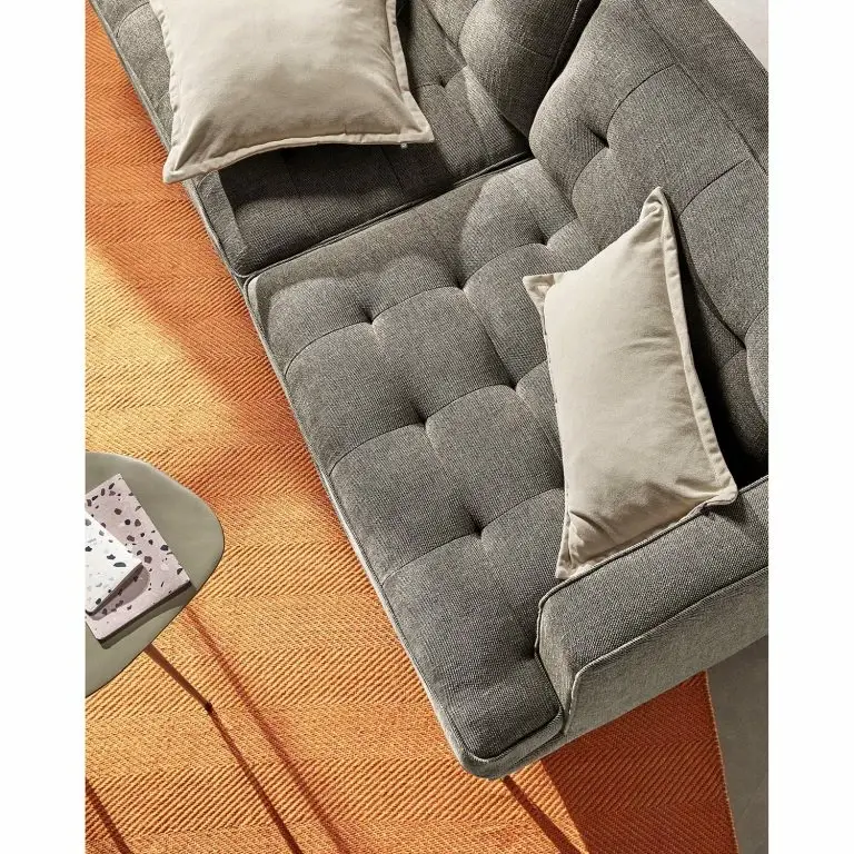 Loftscape Loftscape Canapé Kastel (2 Places) – Tissu Chenille Pura: Gris