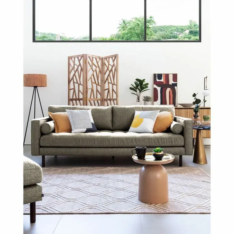 Loftscape Loftscape Canapé Lazac (3 Places) – Tissu Chenille Pura: Gris