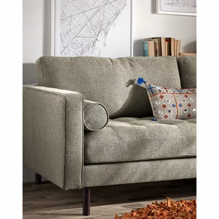 Loftscape Loftscape Canapé Lazac (3 Places) – Tissu Chenille Pura: Gris