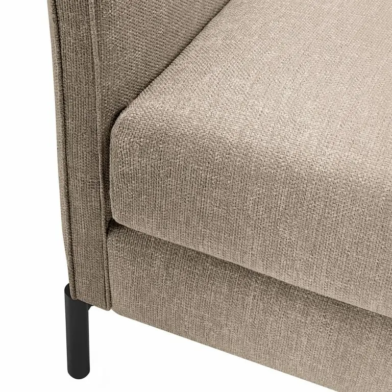 Loftscape Loftscape Canapé Meissner (3 Places) – Tissu Nandin: Gris Clair