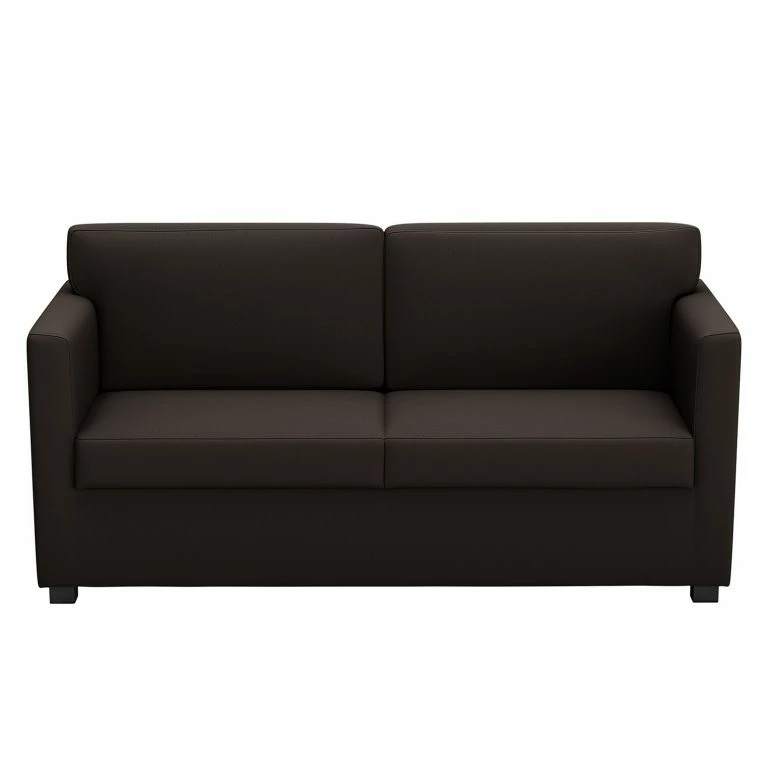 Loftscape Loftscape Canapé Nibley IV (2 Places) – Imitation Cuir – Marron Foncé