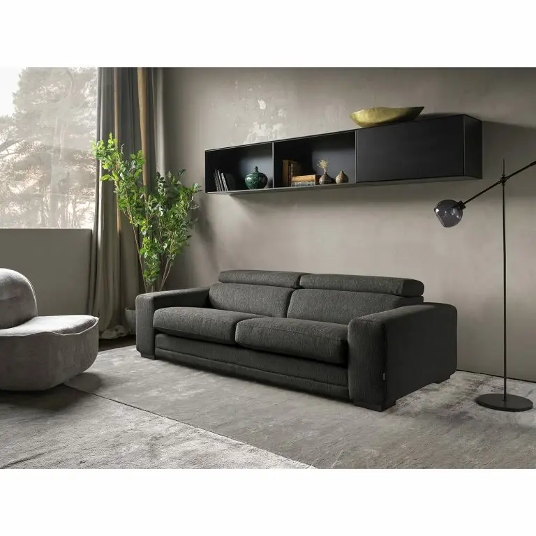 Loftscape Loftscape Canapé Penpont (3 Places) – Tissu Kaja: Gris Foncé