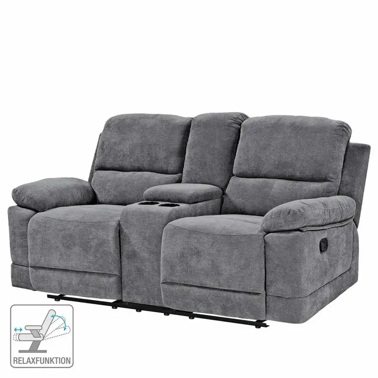 Loftscape Loftscape Canapé Relax Lixia (2 Places) – Microfibre – Gris