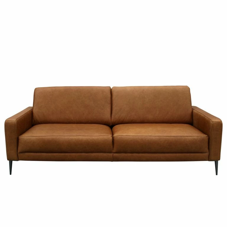 Loftscape Loftscape Canapé Suzette II (3 Places) – Imitation Cuir – Cuir Arelia: Cognac