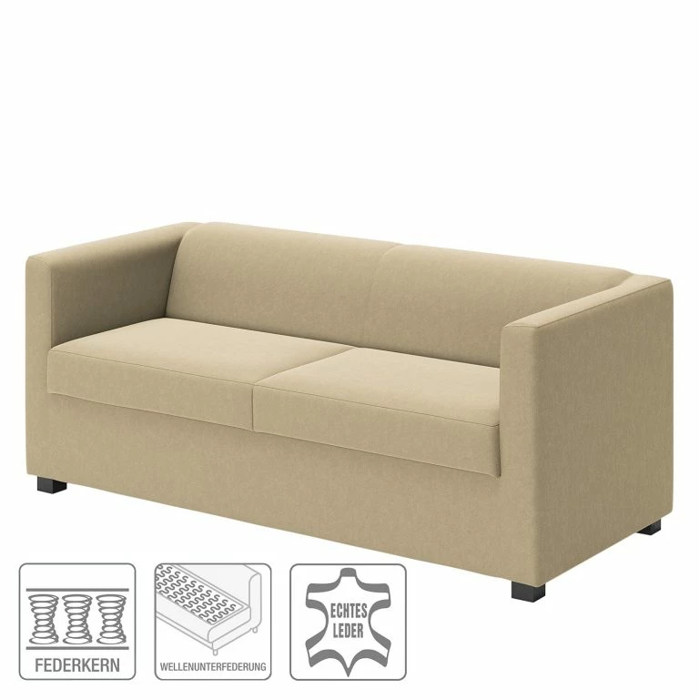 Loftscape Loftscape Canapé Wilno I (2 Places) – Cuir Véritable – Cappuccino