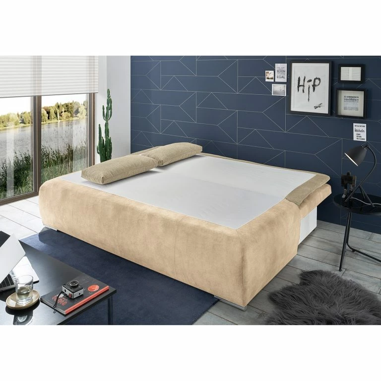 Loftscape Loftscape Clic-clac Hostens – Tissu / Microfibre – Microfibre Salvo: Crème