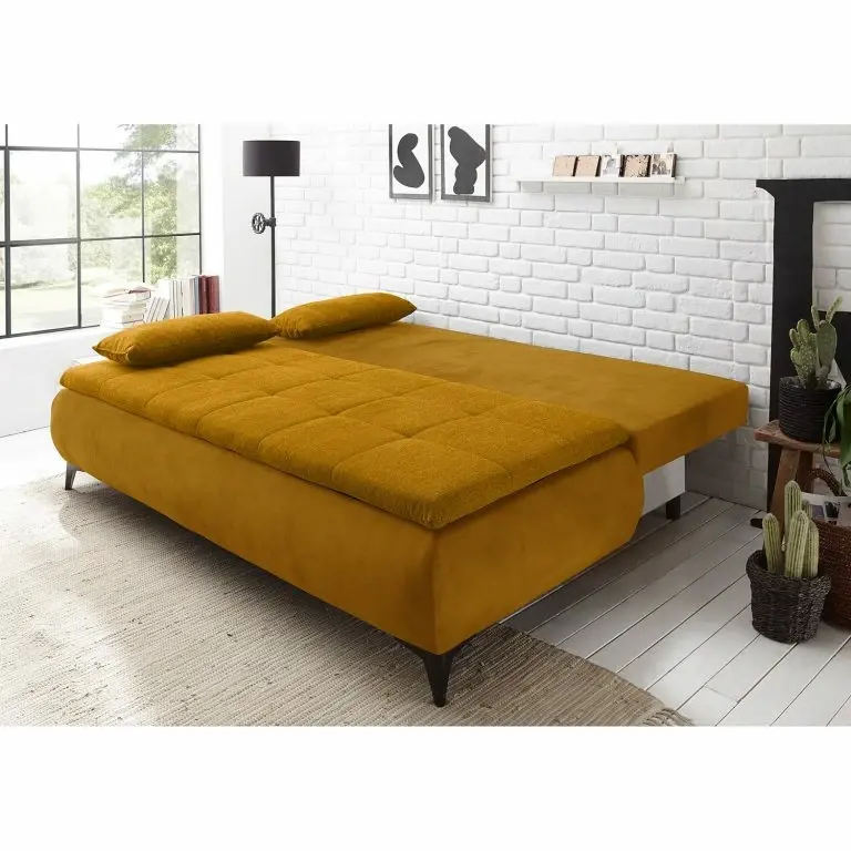 Loftscape Loftscape Clic-clac Moirax – Tissu / Microfibre – Microfibre Salvo: Ocre