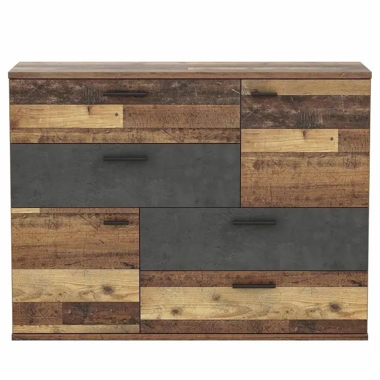 Loftscape Loftscape Commode Leisi – Imitation Bois Ancien