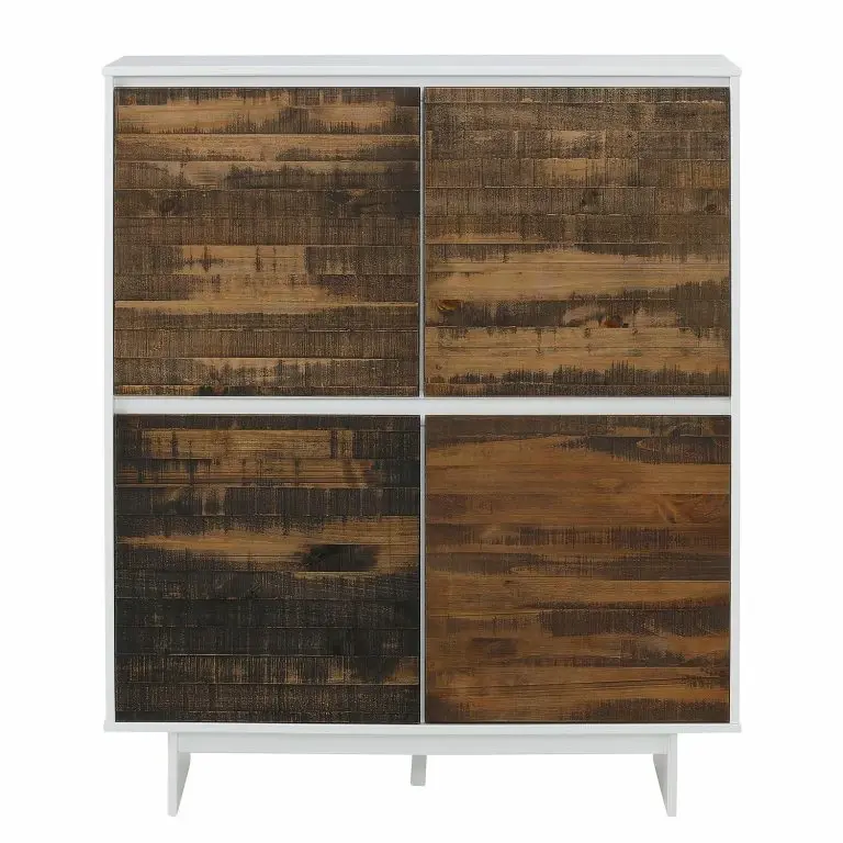 Loftscape Loftscape Commode Marnac I – Partiellement En Pin Massif – Pin / Blanc