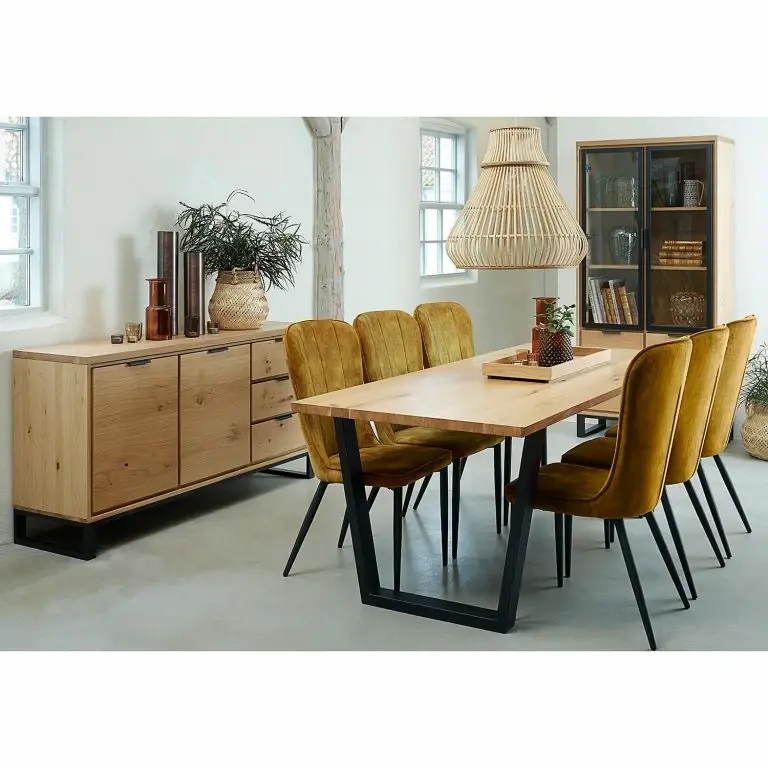 Loftscape Loftscape Enfilade Limoges – Placage En Bois Véritable / Métal -Chêne / Noir