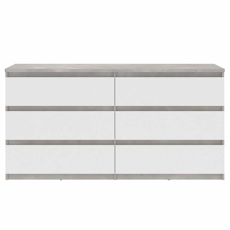 Loftscape Loftscape Enfilade Optima II – Blanc / Imitation Béton