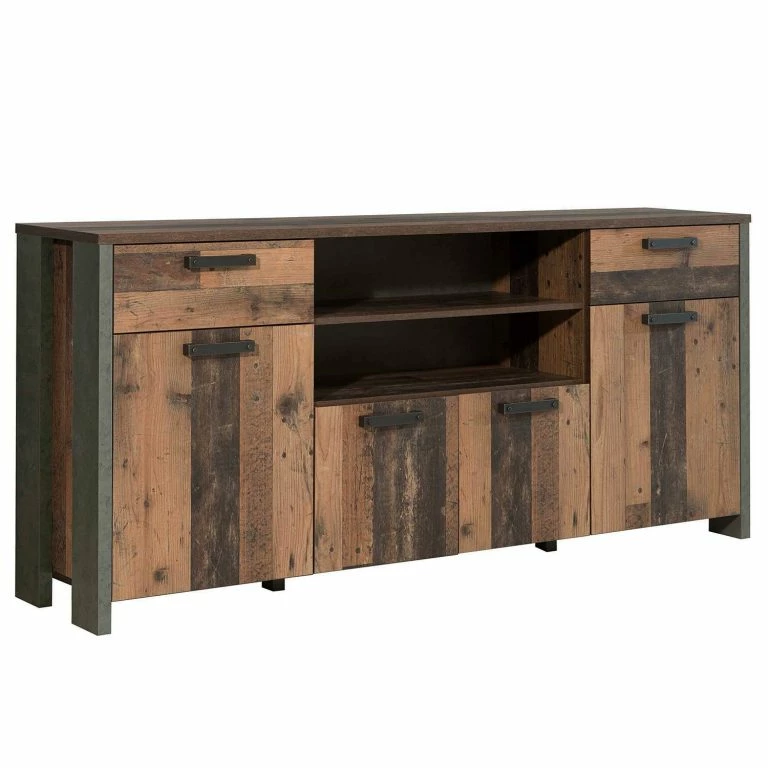 loftscape Loftscape Enfilade Ravenswood I – Imitation bois recyclé / Anthracite