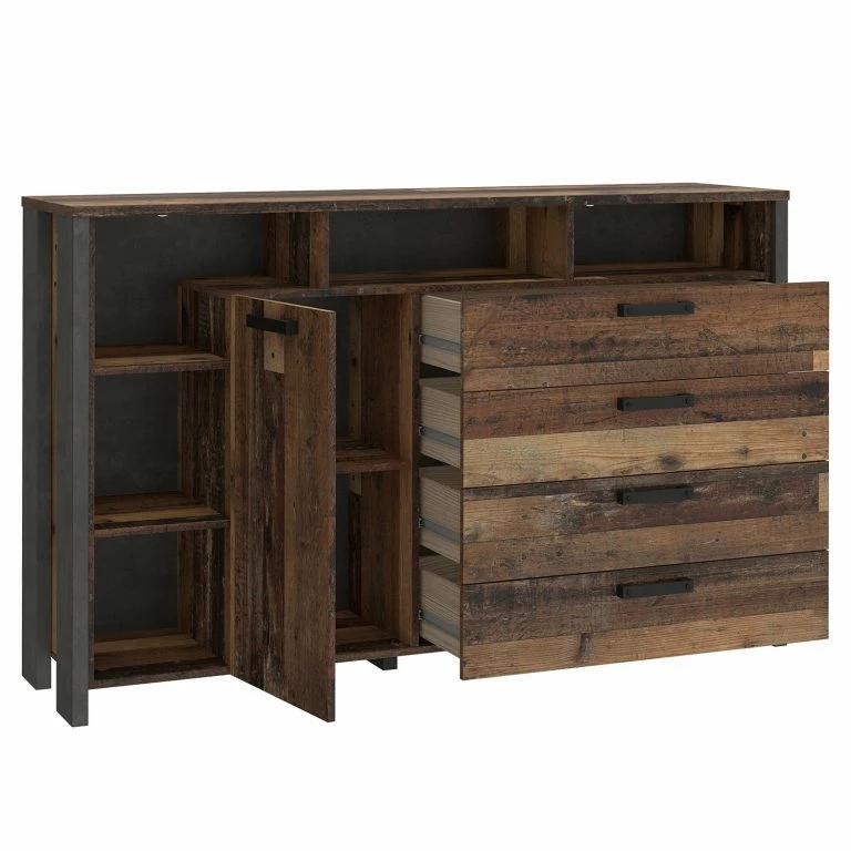 Loftscape Loftscape Enfilade Ravenswood III – Imitation Bois Recyclé / Anthracite