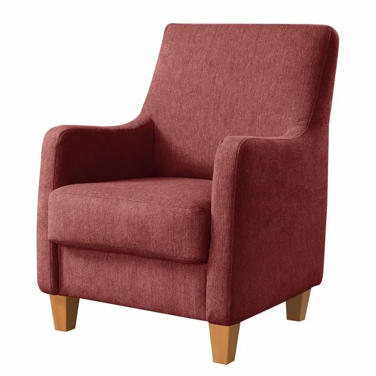 loftscape Loftscape Fauteuil Baulon – Tissage à plat – Tissu Ama: Bordeaux