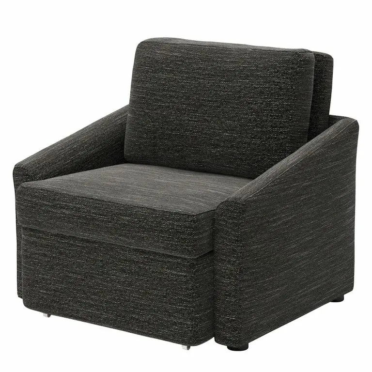 loftscape Loftscape Fauteuil convertible Rifton III – Tissu structuré – Noir