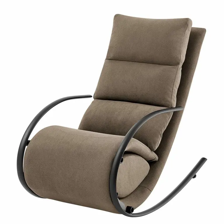 Loftscape Loftscape Fauteuil De Relaxation Calcha – Microfibre Gea:Taupe – Avec Repose-pieds