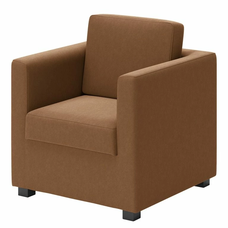 loftscape Loftscape Fauteuil Deven I – Cuir véritable – Brun