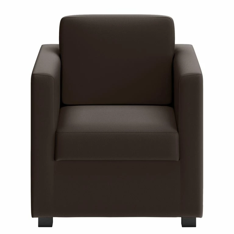 Loftscape Loftscape Fauteuil Deven V – Cuir Pigmenté – Marron Foncé