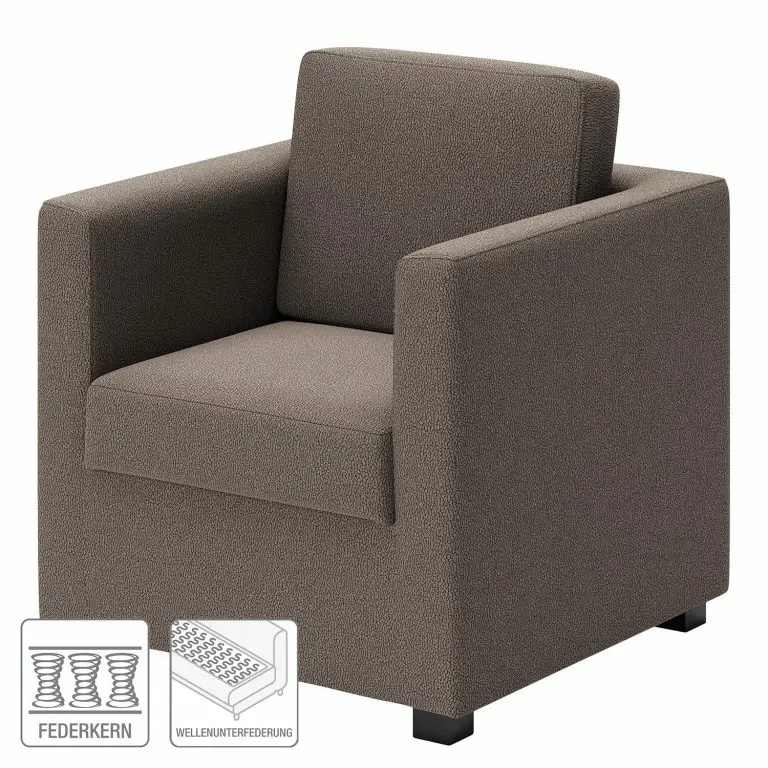 Loftscape Loftscape Fauteuil Deven XIII – Aspect Cuir Vieilli – Gris