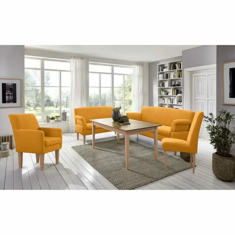 Loftscape Loftscape Fauteuil Gramont – Tissu Eteri: Jaune Moutarde