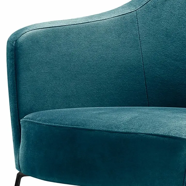 Loftscape Loftscape Fauteuil Grape – Velours Houki: Pétrole – Noir