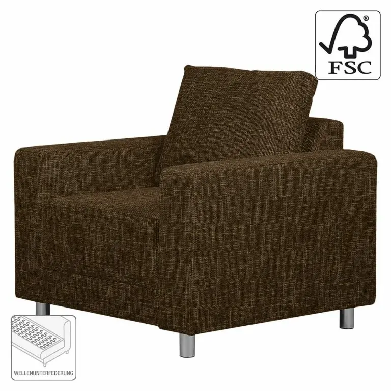 Loftscape Loftscape Fauteuil Greenwood Tissu – Tissu Structuré Lawan: Marron