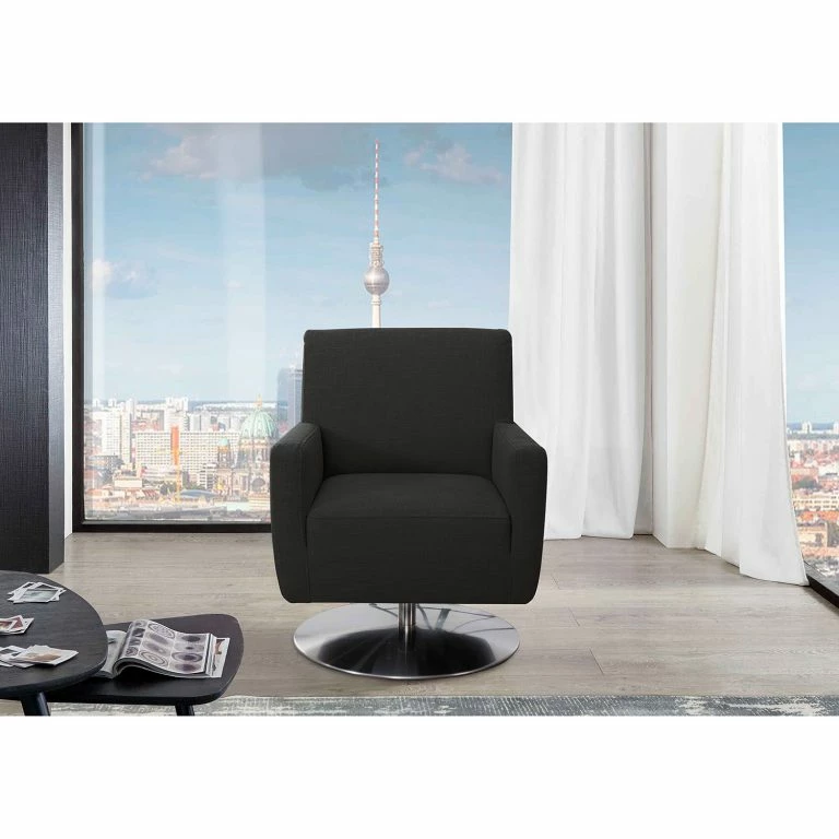 Loftscape Loftscape Fauteuil Lancie – Tissu Gila: Anthracite