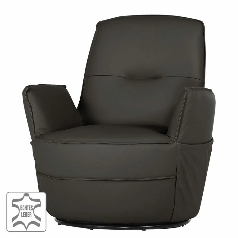 Loftscape Loftscape Fauteuil Maisse – Cuir Pigmenté – Gris