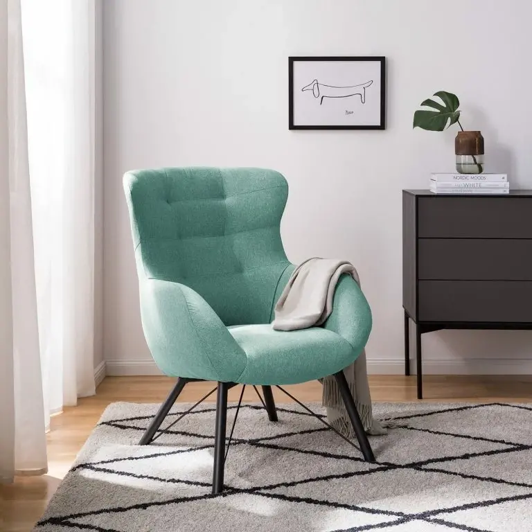 Loftscape Loftscape Fauteuil Newfield – Tissu – Tissu Voer: Bleu Clair