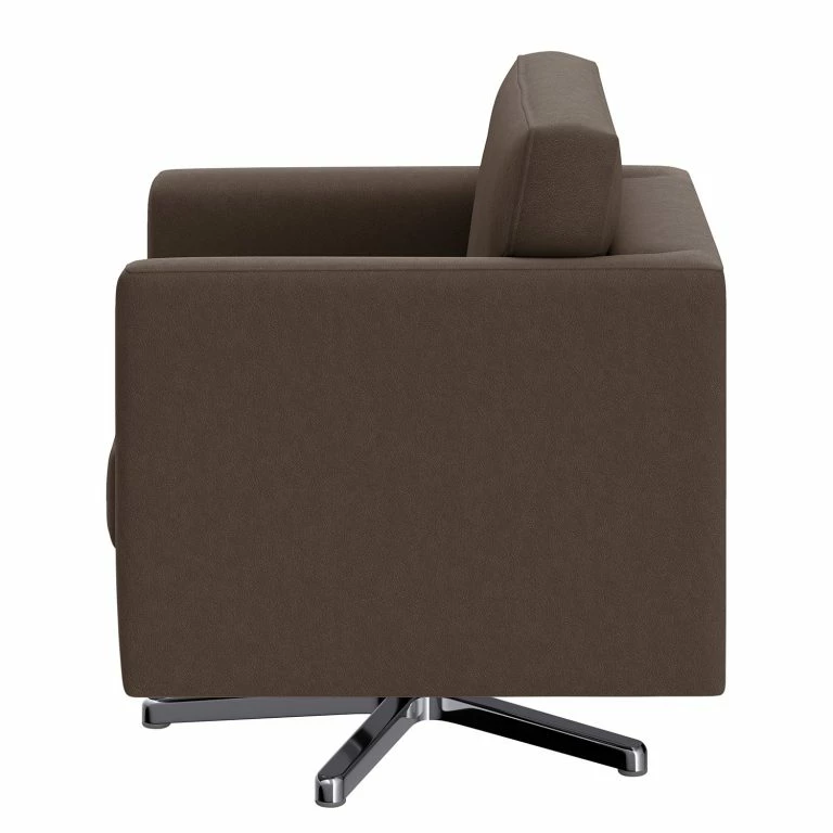 Loftscape Loftscape Fauteuil Nibley I – Cuir Véritable – Marron Foncé