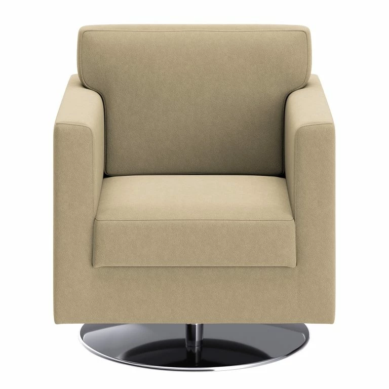 Loftscape Loftscape Fauteuil Nibley III – Cuir Véritable – Cappuccino