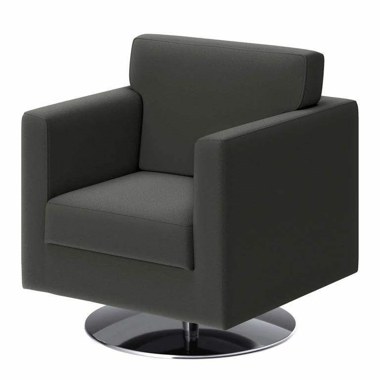 loftscape Loftscape Fauteuil Nibley IV – Cuir pigmenté – Anthracite