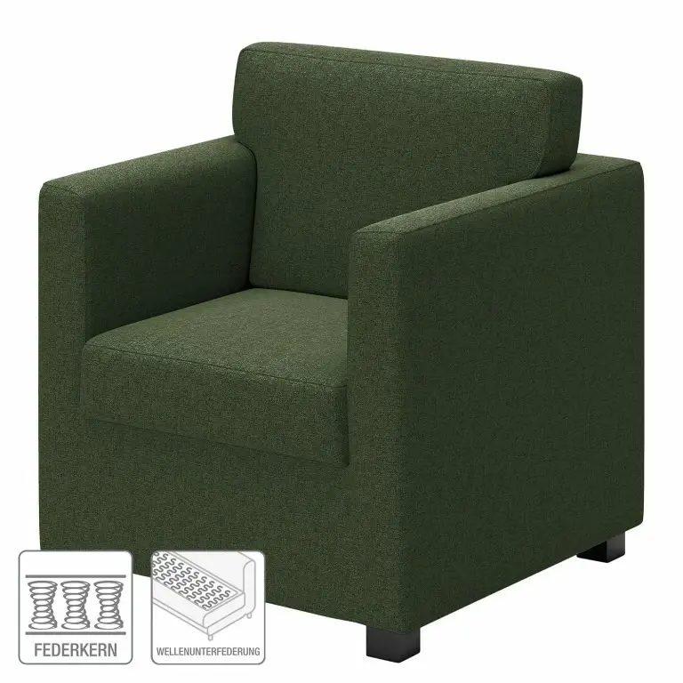 Loftscape Loftscape Fauteuil Nibley V – Tissu – Vert Vieilli