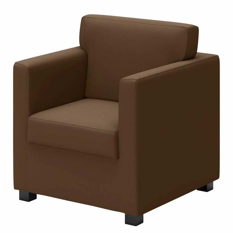 loftscape Loftscape Fauteuil Nibley VIII – Imitation cuir – Nougat