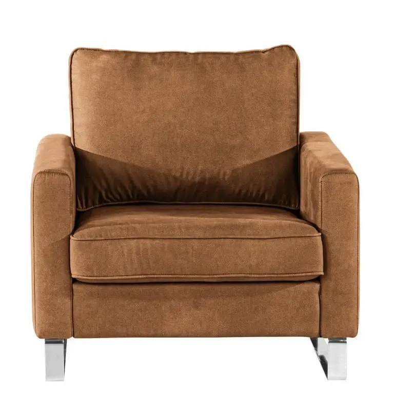 Loftscape Loftscape Fauteuil Radon I – Microfibre Bice: Nougat