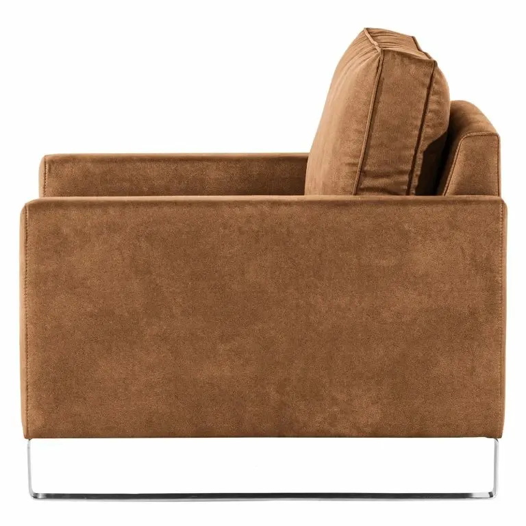 Loftscape Loftscape Fauteuil Radon I – Microfibre Bice: Nougat