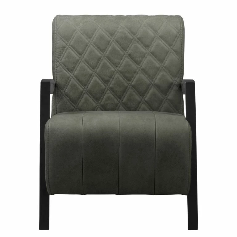 Loftscape Loftscape Fauteuil Richlands I – Cuir Véritable – Gris Foncé