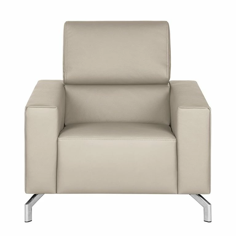 Loftscape Loftscape Fauteuil Varberg – Cuir Véritable Taupe