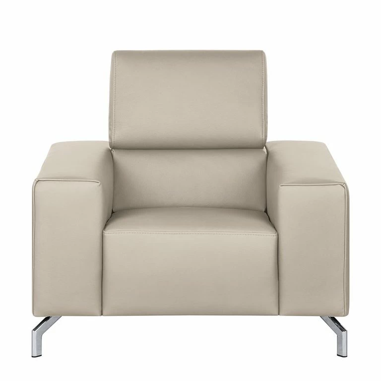Loftscape Loftscape Fauteuil Varberg XXL – Cuir Véritable Taupe