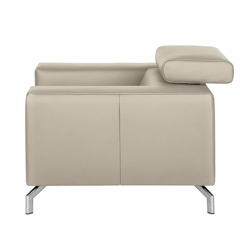 Loftscape Loftscape Fauteuil Varberg XXL – Cuir Véritable Taupe