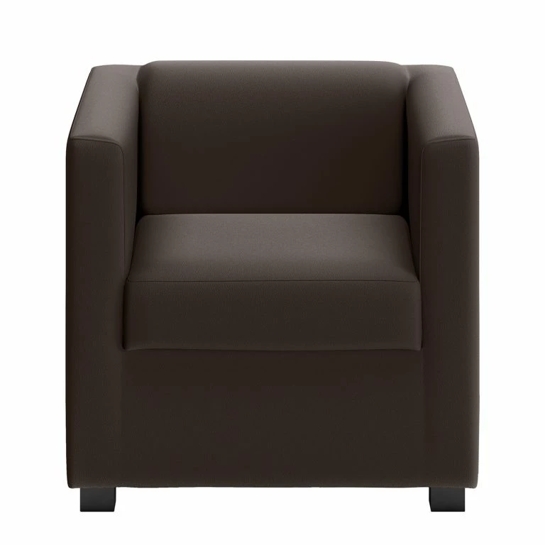 Loftscape Loftscape Fauteuil Wilno VI – Cuir Pigmenté – Marron Foncé
