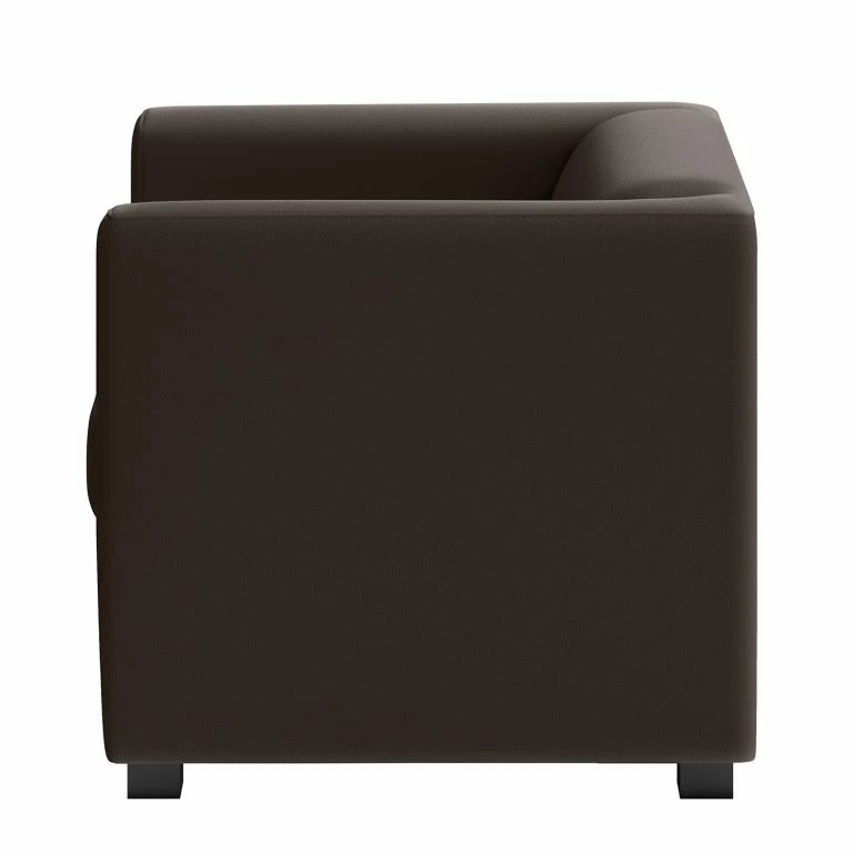 Loftscape Loftscape Fauteuil Wilno VI – Cuir Pigmenté – Marron Foncé