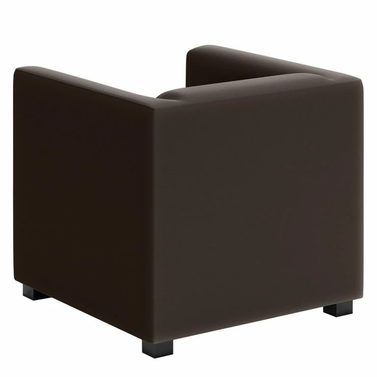 Loftscape Loftscape Fauteuil Wilno VI – Cuir Pigmenté – Marron Foncé
