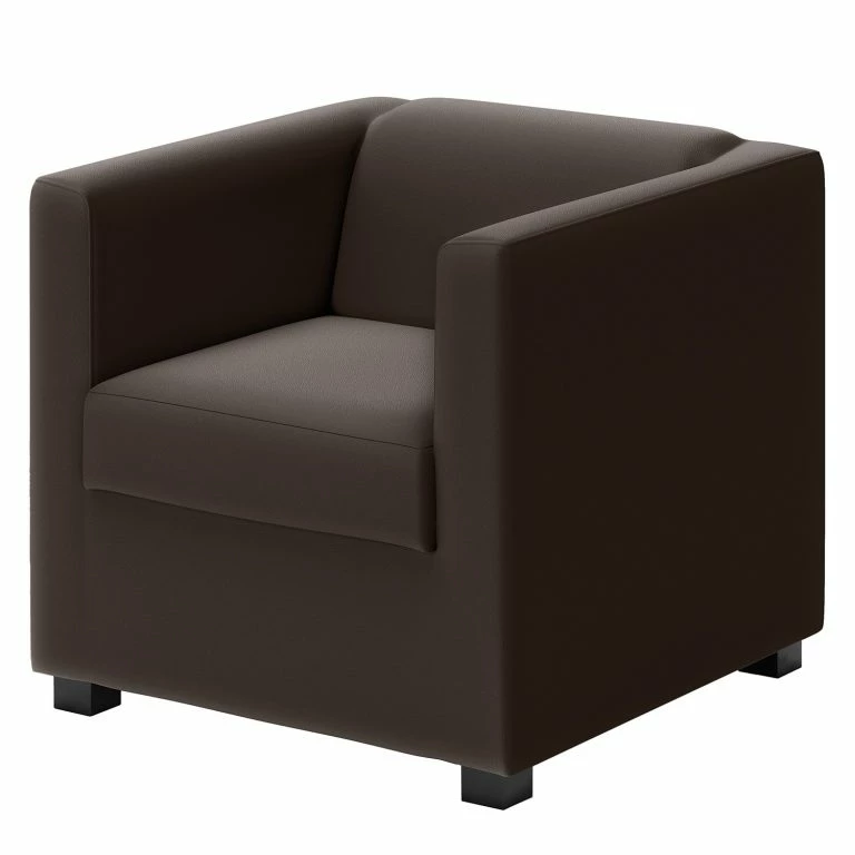 loftscape Loftscape Fauteuil Wilno VI – Cuir pigmenté – Marron foncé
