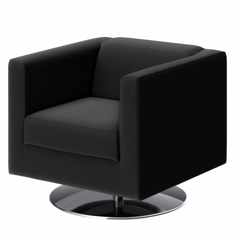 loftscape Loftscape Fauteuil Wilno X – Cuir pigmenté – Noir