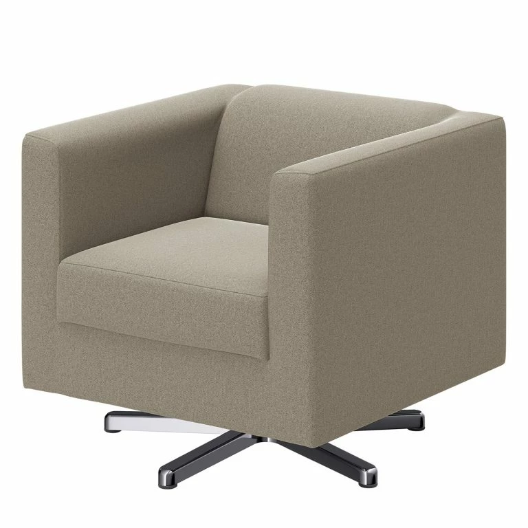loftscape Loftscape Fauteuil Wilno XIX – Aspect cuir vieilli – Gris clair