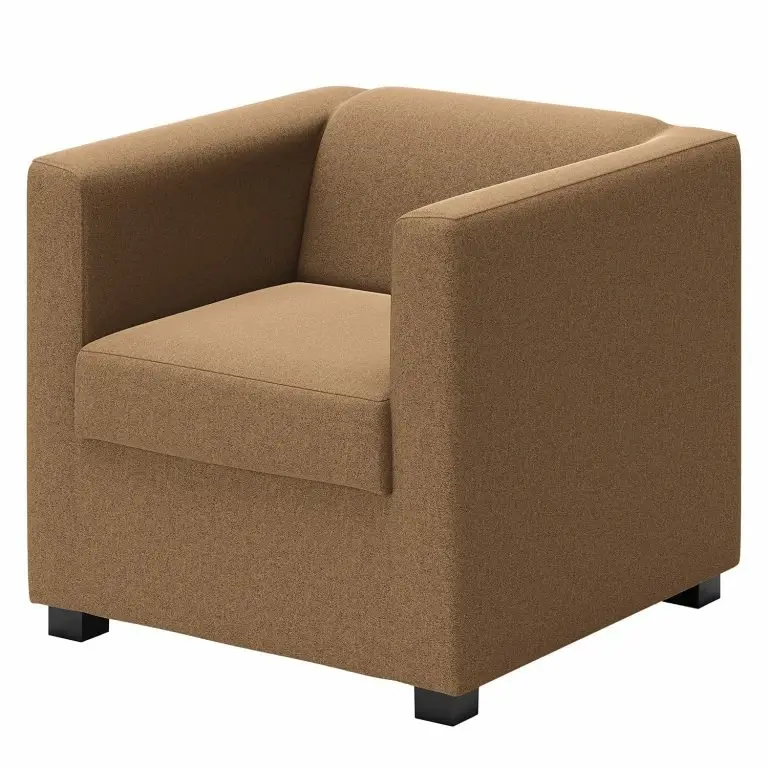 loftscape Loftscape Fauteuil Wilno XVI – Aspect cuir vieilli – Marron clair
