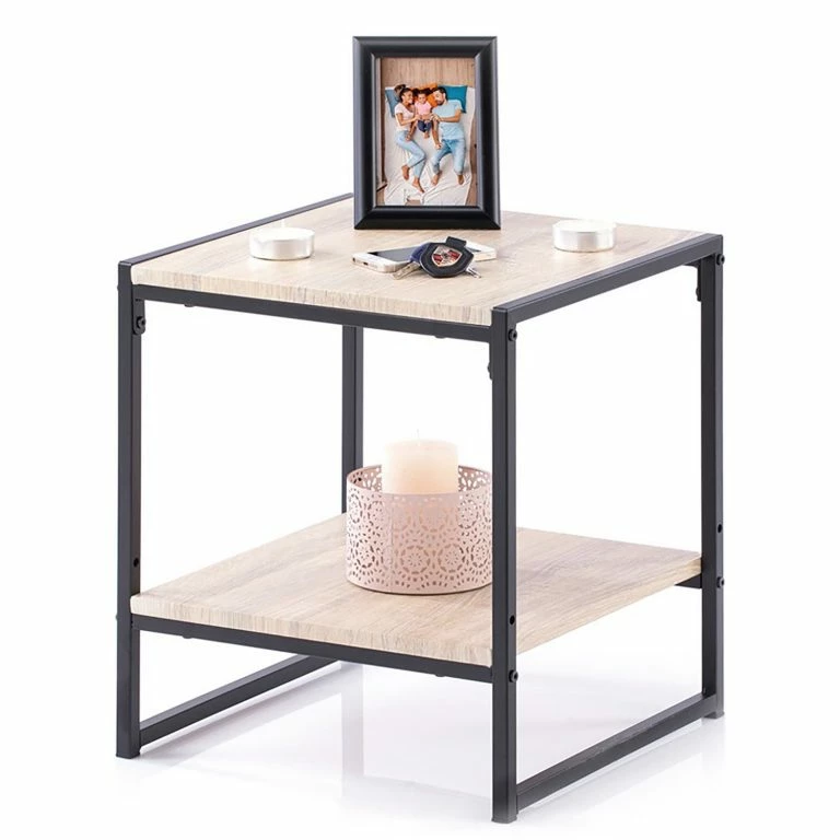 Loftscape FLHF Bout De Canapé Oxe – Imitation Acacia