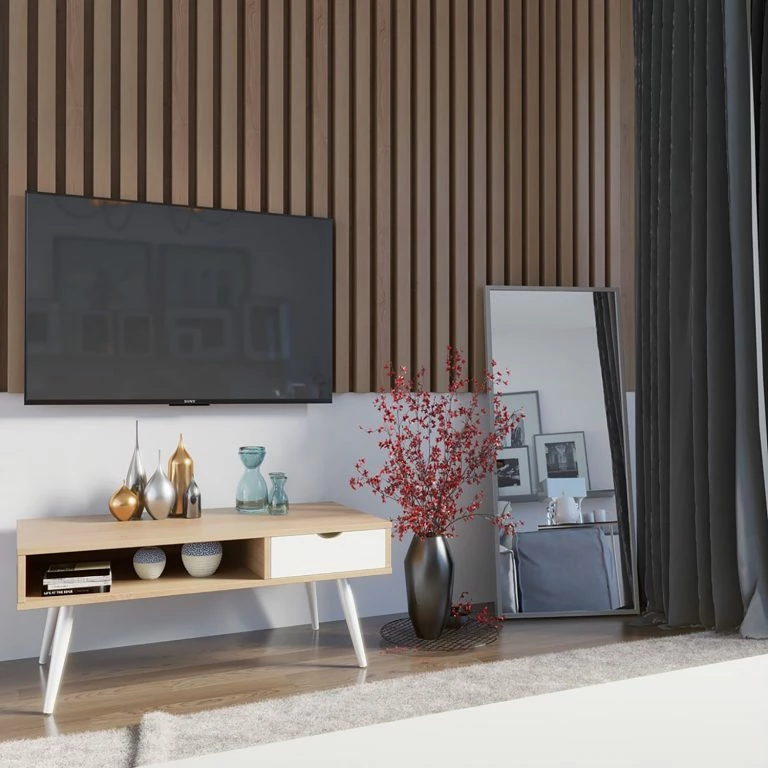 Loftscape FLHF Table Basse Exo – Imitation Acacia