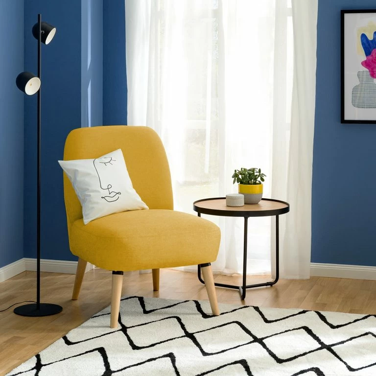 Loftscape Fredriks Fauteui Tusmore – Tissu – Jaune